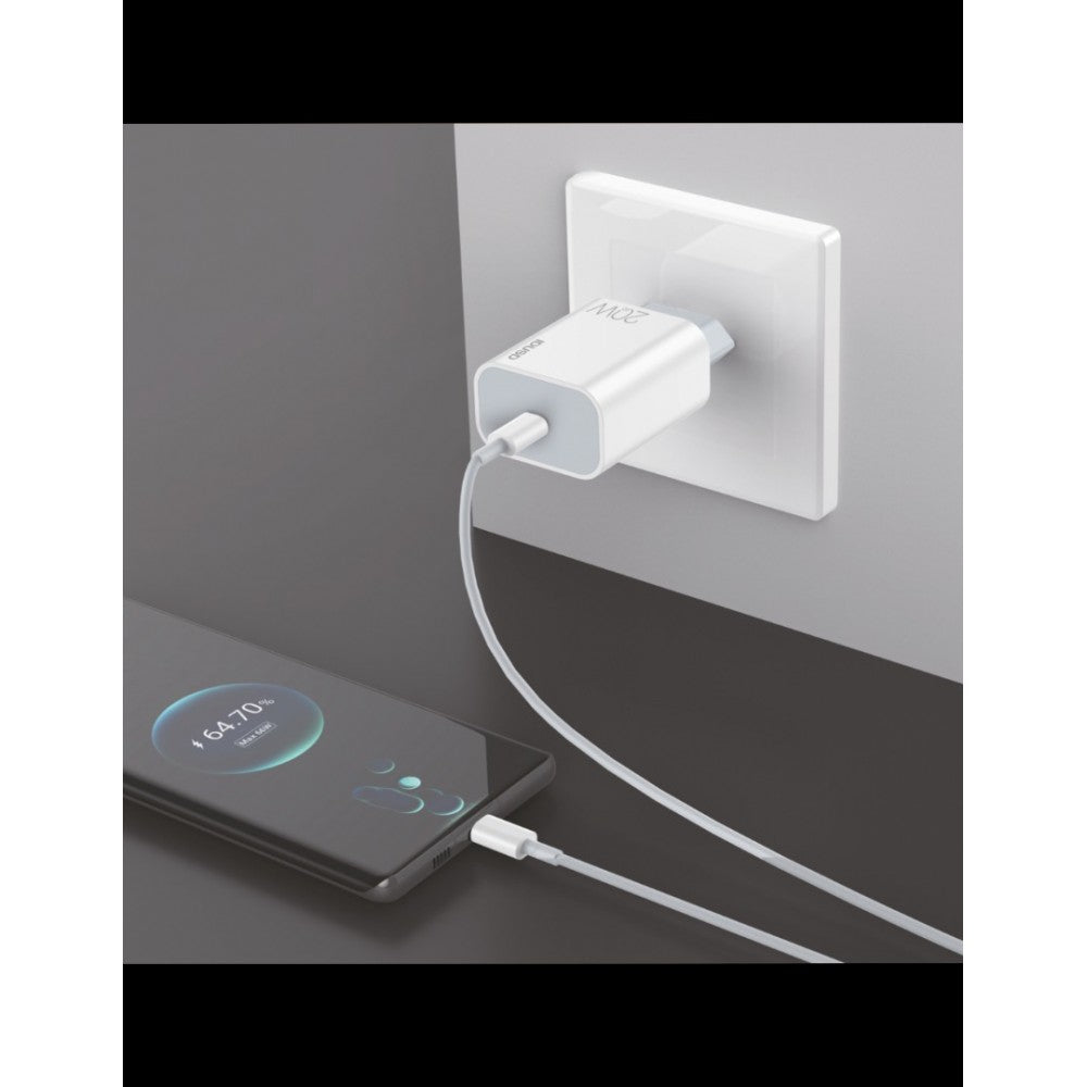 ECO CARGADOR RÁPIDO PD USB-C 20W + PD TIPO C IDUSD D126B IDUSD